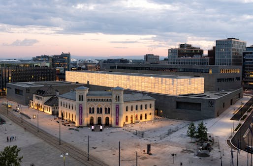 The National Museum exterior with Light Hall. Photo credit: Børre Høstland / The National Museum