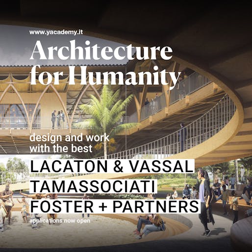 Image courtesy of YACademy. Learn more by <a href="https://yacademy.it/course/architecture-humanity22">clicking</a>