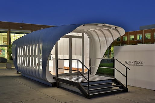The AMIE platform comprises a 3D-printed house that can power its 3D printed car counterpart, and vice-versa. Credit: ORNL