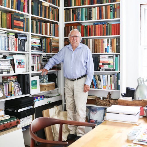  Richard Meier in the study of his summer home, a farmhouse built in 1907. Credit Rebecca Smeyne for The New York Times 