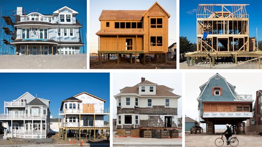 Clockwise from top left, a house in Lavallette; two in Mantoloking; two in Bayhead; and two in Ortley Beach. Credit Karsten Moran for The New York Times