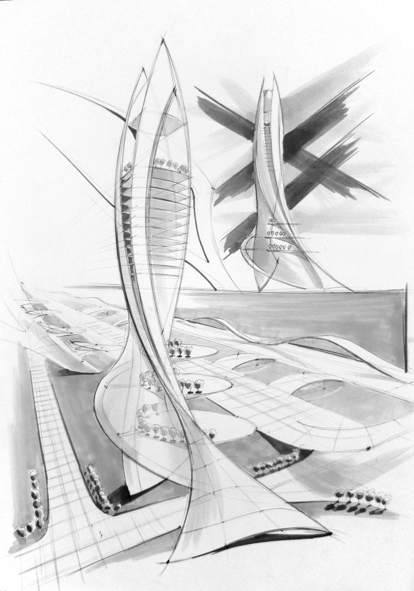 skyscraper concept 2 – potra mihai architecture
