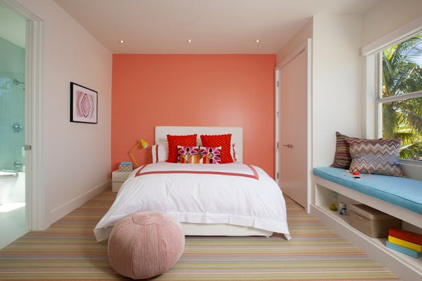 Girls Bedroom - Residential Interior Design Project in Fort Lauderdale, Florida by DKOR Interiors