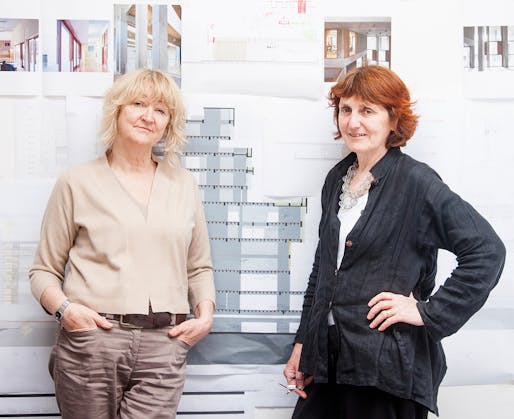 Yvonne Farrell and Shelley McNamara of Grafton Architects. Photo courtesy University of Virginia.