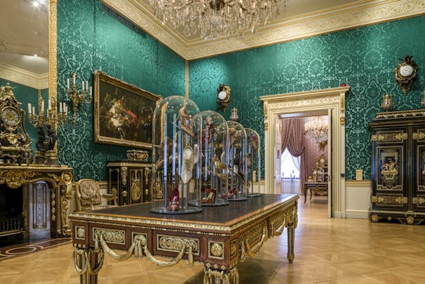 Over 120 individual shoes or pairs are exhibited within ten first floor rooms of The Wallace Collection 