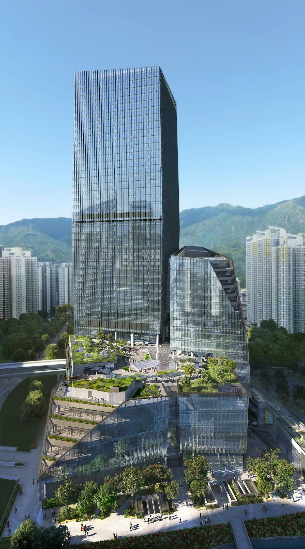 Snøhetta designs mixed-use building on former airport in Hong Kong