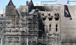 Work to dismantle the dangerous parts of the Mackintosh Building is underway