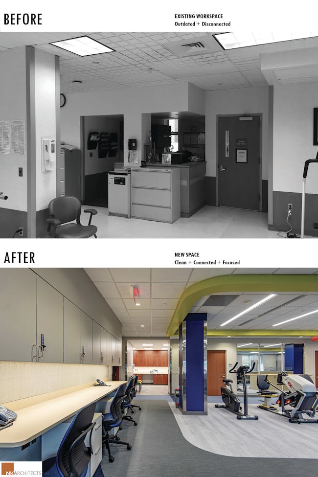 Physical Therapy Architecture NK Architects for Robert Wood Johnson University Hospital Somerset’s Physical Therapy Program