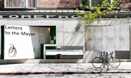 Letters To The Mayor exhibition at Storefront for Art and Architecture, New York. (The Guardian; Photograph: Jade Doskow)