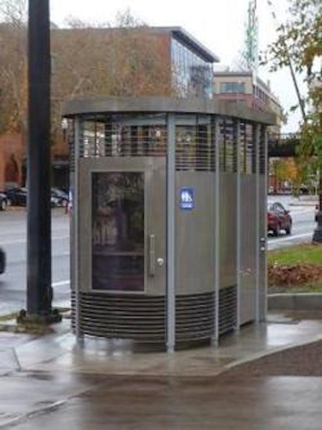 'Portland Loos' are public toilets in Portland, OR that are cleaned frequently. Credit: PortlandOregon.gov