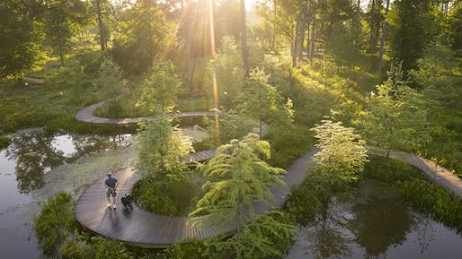 The Houston Arboretum and Nature Center by Design Workshop and Reed Hilderbrand. Image: Brandon Huttenlocher/Design Workshop courtesy ASLA