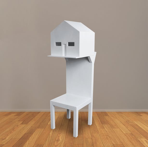 The House Sitter, as an interactive sculpture.