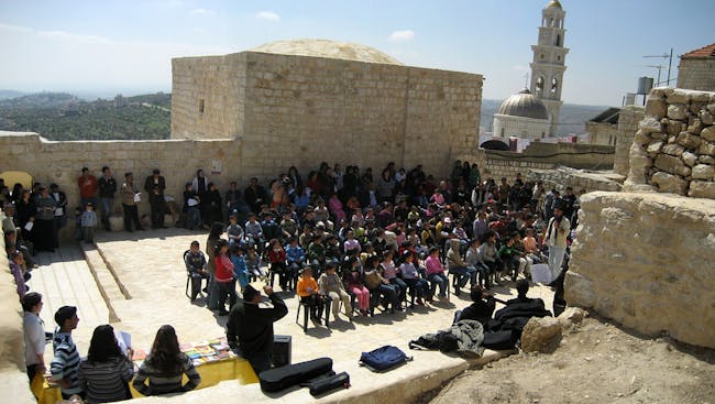 RIWAQ: Taybeh- Kids event 2009 (Photo: Riwaq Archive)