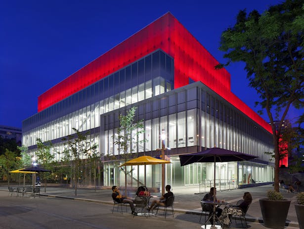 Ryerson Image Centre anchors the campus and is adjacent to a public square and pedestrian street