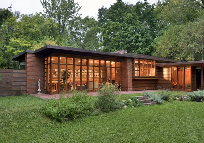 the Herbert and Katherine Jacobs House (constructed 1936-1937, Madison, Wisconsin)