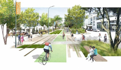 A rendering of Vancouver's proposed plan for the Arbutus Corridor. Image: City of Vancouver.