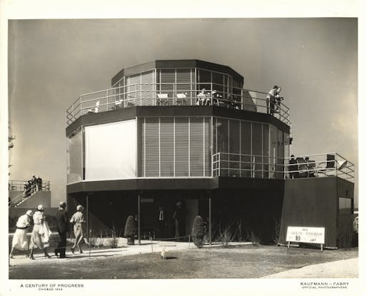 House of Tomorrow at the Century of Progress International Exposition, 1933-1934.