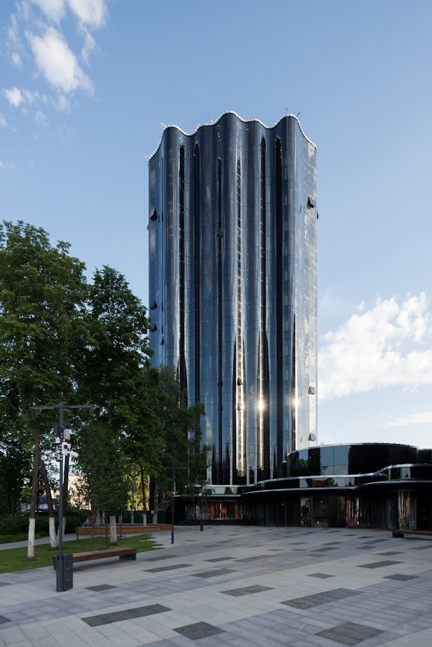 Tatneft Office Tower is a part of Administrative cluster of PJSC Tatneft project in Almetyevsk city