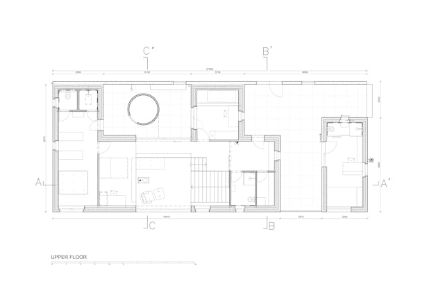 Upper Floor Plan © Mjölk architekti