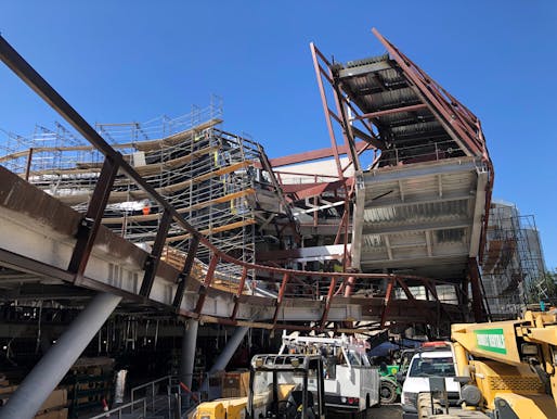 Construction progress in October at <a href="https://archinect.com/news/article/150284515/morphosis-releases-new-construction-photos-of-the-orange-county-museum-of-art-one-year-ahead-of-its-opening-date">the Morphosis-designed Orange County Museum of Art</a>. Throughout October, institutional projects at planning stage rose 3%.
