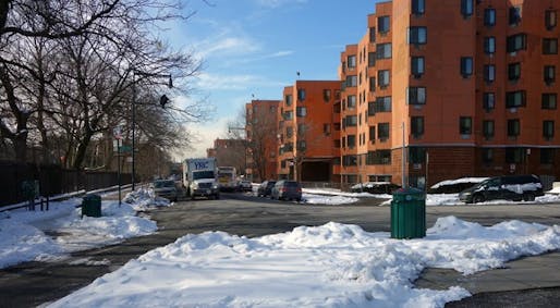 Lambert Houses from Boston Road. (Photo: Susanne Schindler; Image via urbanomnibus.net)