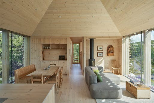 <a href="https://archinect.com/morkulnes/project/skigard-hytte">Skigard Hytte</a> in Kvitfjell, Norway by <a href="https://archinect.com/morkulnes">Mork Ulnes Architects</a>; Photo: Bruce Damonte