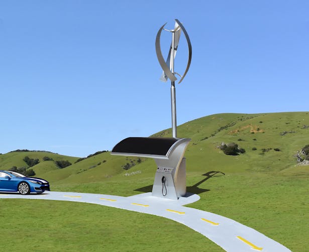Solar Wind Charging Station