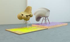 Iconic Eames chair is transformed into intriguingly obscure art by British artist and designer Chris Labrooy