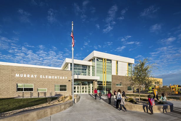 entrance to Murray Elementary School