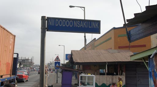 A newly named street in Accra, capital of Ghana. Photo credit: Anny Osabutey, via Citiscope.