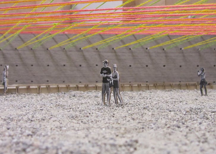 Photograph of models made by Escobedo Solíz for the MoMA PS1 Young Architects Program. Credit: Escobedo Solíz
