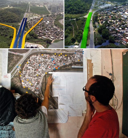 A proposed BRT line may displace the favela of Vila Autodromo, adjacent to the Rio 2016 Olympic site.