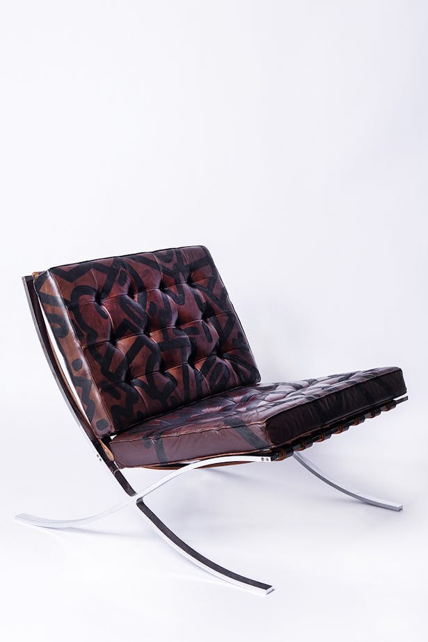 barcelona chair, painted by mike han, curated by lisa sauve, image by ryan southen