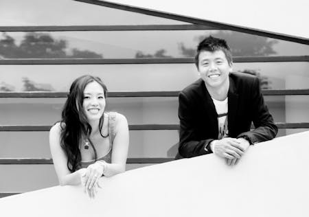 Caroline Chou (left) and Kevin Lim (right), founders of openUU.