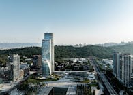 Aedas Completed World-class Twisting Tower in Chongqing, Glowing in Dance of Light 
