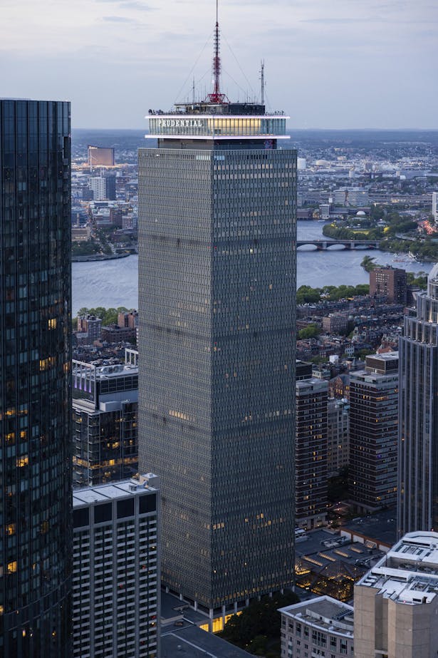 View Boston, atop the 750-foot-tall Prudential Tower in Boston's Back Bay, serves as a civic and commercial point of convergence for visitors and residents alike to encounter the city of Boston, the local region, and its iconic landmark building from a new perspective. Credit: Above Summit