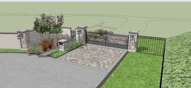 HOA Approved front gate.