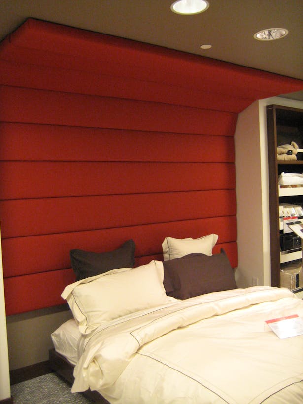 Feature custom designed bed wall