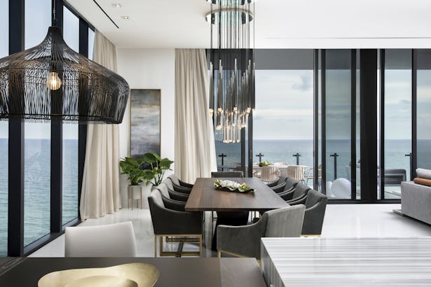 Luxe Waterfront Condo by DKOR Interiors
