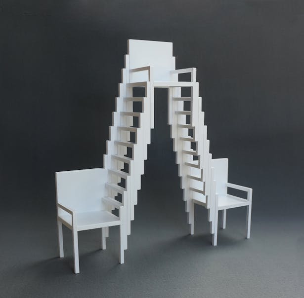 Three Chairs, One Elevated 