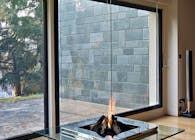 Glass fireplace / cheminée verre