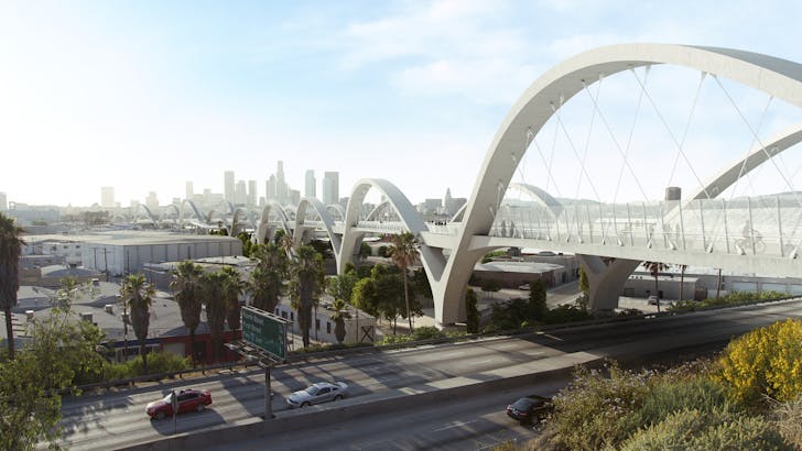 The Sixth Street Viaduct project in Los Angeles, which C.W. Keller is doing fabrication work for. Rendering courtesy of Michael Maltzan Architecture.