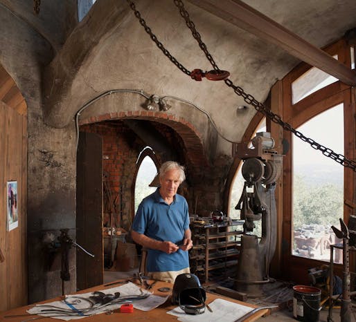 James Hubbell in his studio. Image: © John Durant