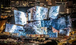 Walt Disney Concert Hall lights up over the weekend with projections by Refik Anadol