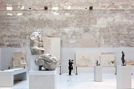 Interior view of the David Chipperfield Architects-refurbished Neues Museum in Berlin. Photo courtesy of SMB / Ute Zscharnt for David Chipperfield Architects.