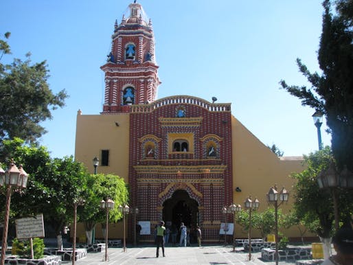 The famous Church of Santa Maria Tonantzintla in 2008. Photo via Wikipedia.
