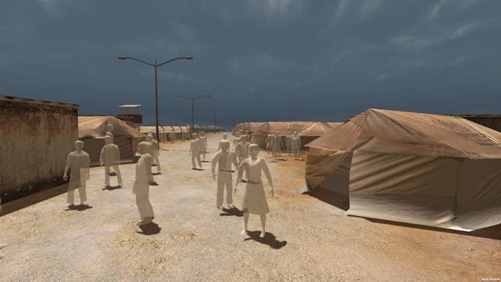 A still from 'Project Syria,' a virtual reality project by the Emblematic Group made in collaboration with Al Jazeera. Credit: Emblematic Group