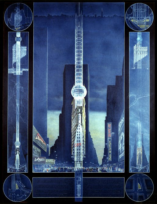 ‘Times Square, 1984’; image via nytimes.com, courtesy of The Skyscraper Museum