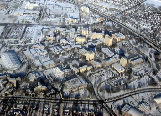 The University of Calgary from above. Image via wikimedia.org
