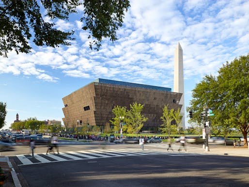 Best in Competition: Smithsonian National Museum of African American History & Culture. Architect: Freelon Adjaye Bond / Smithgroup; Landscape Architect: Gustafson Guthrie Nichol. Photo: Alan Karchmer; rights held by The Smithsonian Institution.